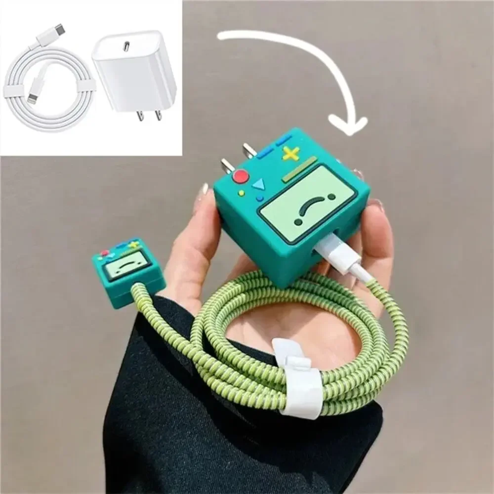 Adventure Time BMO iPhone Charger Cable Protectors P16 (Made in USA)